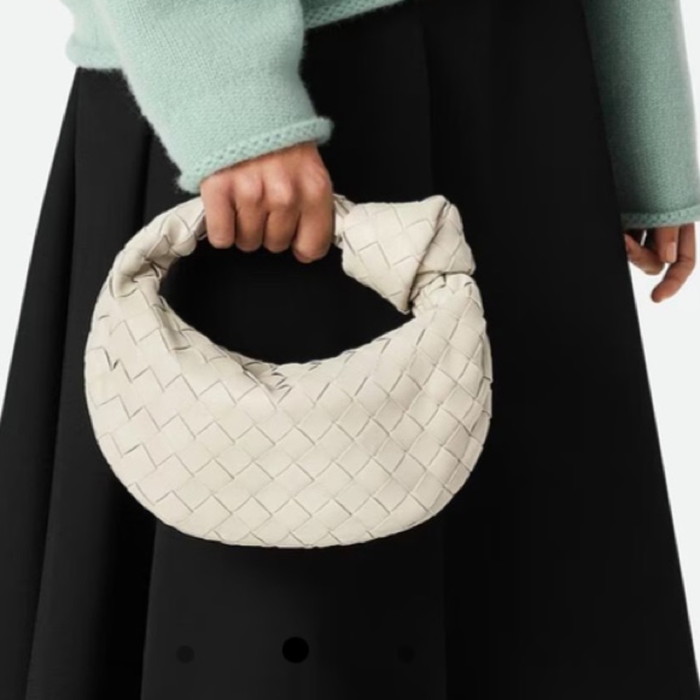 Bottega Veneta Mini Jodie in Chalk